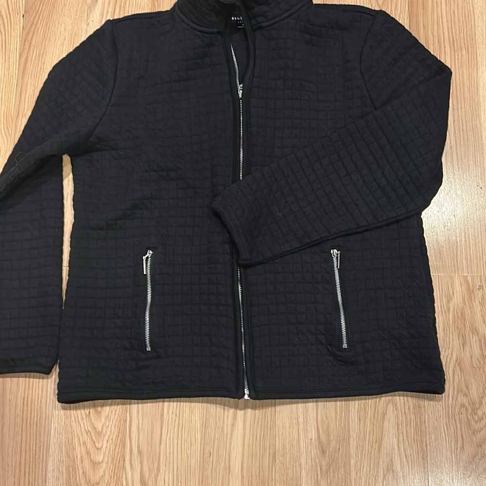 Karen Scott Sport Women’s Mock Neck Full Zip Jacket Size Medium - Picture 10 of 10